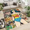 Wonder Woman pattern rug, suitable for living room, bedroom, bedside, balcony and other places, Nordic style decorative rug,