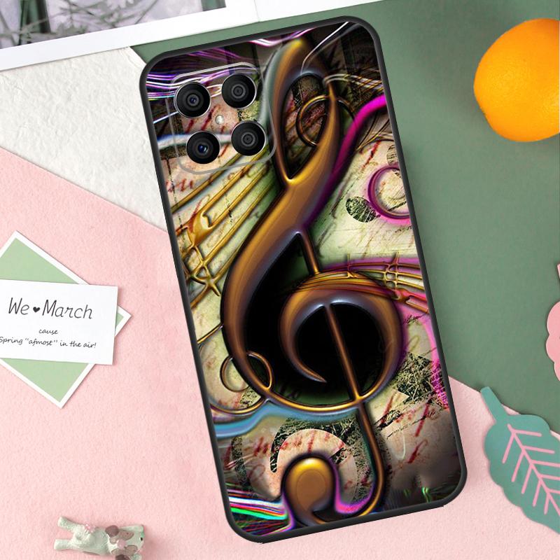Treble Clef Music Note Case For Honor X8b X9b X9c X9a X8a X8 X9 50 70 90 Lite Honor 200 Lite Magic 7 5 6 Pro Cover