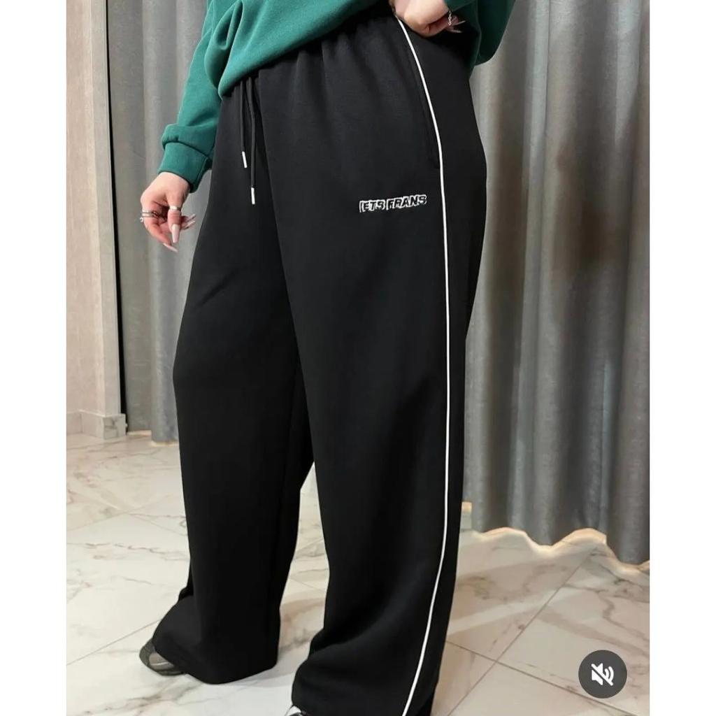 VIONA Striped Wide Leg Sports Pants For Women In Spring And Autumn, Loose And Slimming, Straight Leg Casual Pants