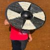60.96 Cm Viking Bark Shield Authentic Handcrafted Battleworn Design, Perfect for Collectors Reenactments