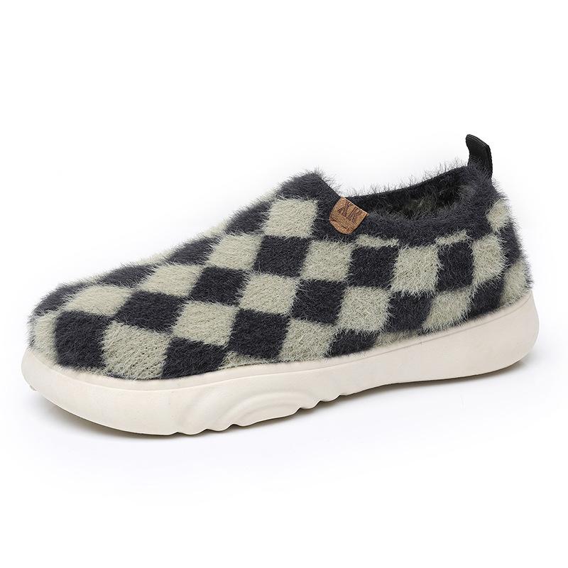 Women's Autumn and Winter New Flat Shoes - Daily Casual Soft Bottom Shaggy Fluffy Fluffy Shoes Lightweight Comfortable Single Step Women's Shoes