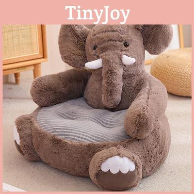 Sofa Giocattolo per Animali Domestici Elefante Coniglio Scimmia Cartone Animato Rosa Maialino Bambino Pigro Piccola Sedia Divano 50x50x45cm