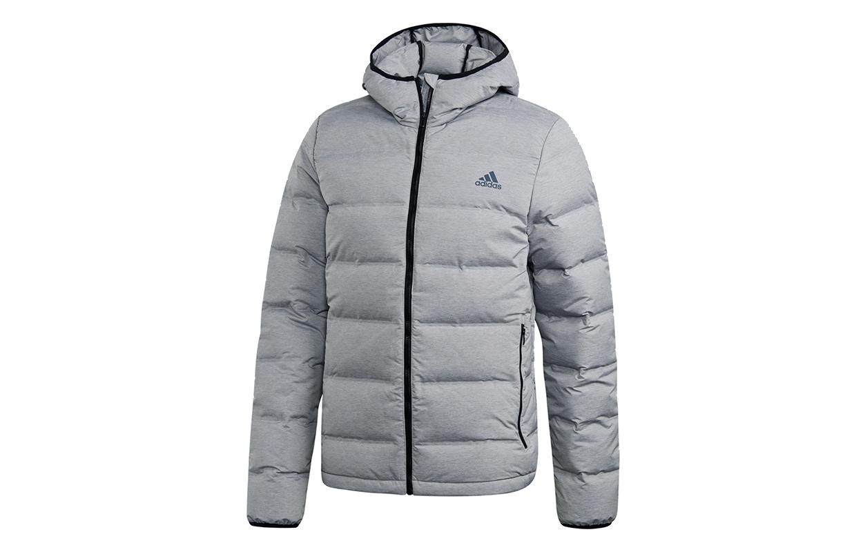 Adidas Helionic Down Jacket Men s Medium Heather Gray CZ1386 XL
