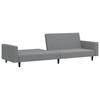 Vidaxl 2-Seater Sofa, Light Gray, Upholstered In Velvet