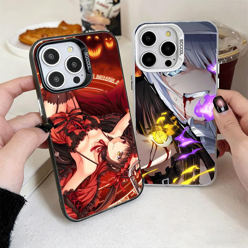 Date A Live Tokisaki Kurumi Soft Phone Case for iPhone 15 16 17 Pro Max 17Air 16E 14 Plus 13 12 Mini Shockproof Cover Back Shell