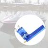 RC Rudder, Aluminum RC Boat Accessory, Methanol Boat, RC Racing Boat, Electric Boat Model, Marine Boat Steering and Motor Water Cooling Design (Blue,