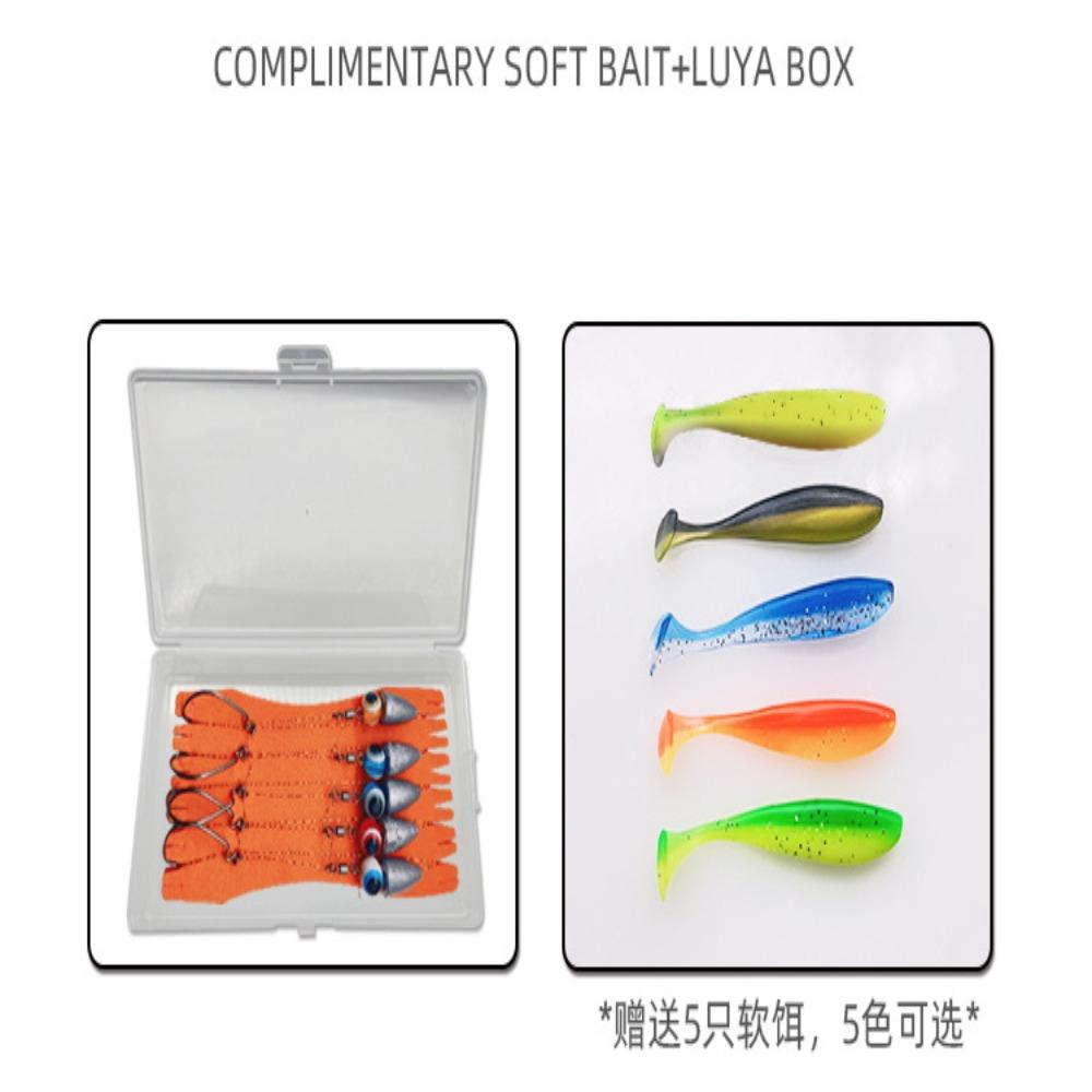 5 pièces/lot avec crochets de poids, ensemble de plate-forme Texas avec barbe, Kit de plate-forme de caroline, vivaneau de pêche