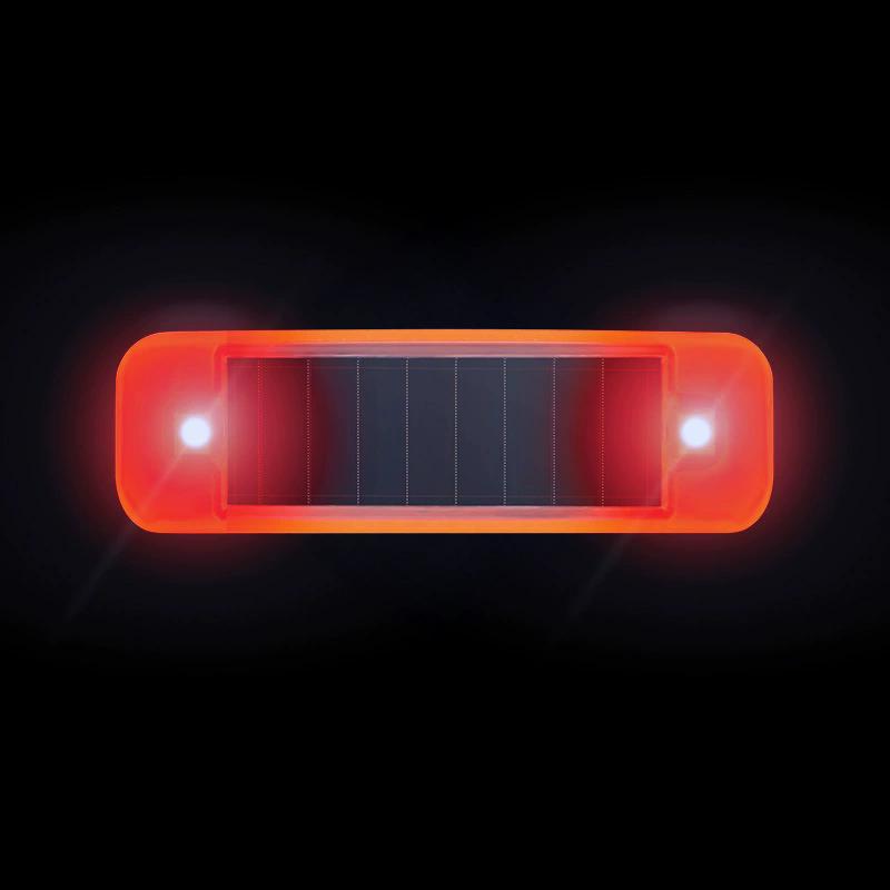Mini LED Solar Power Car Warning Light Night Security Simulated Alarm Wireless Anti-Theft Caution Lamp Flashing Dummy Alarm Lamp