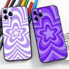 Bunte Herz-Handyhülle für iPhone 15, 16, 14 Plus, 13, 12, 11, 17 Pro Max, 17 Air, Schwarz, weich