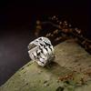 1pc Handmade Adjustable Fish-Shaped Ring - Vintage Bohemian Cute Swimming Fish Finger, Uncoated for & (Birthday/Casual Attire)