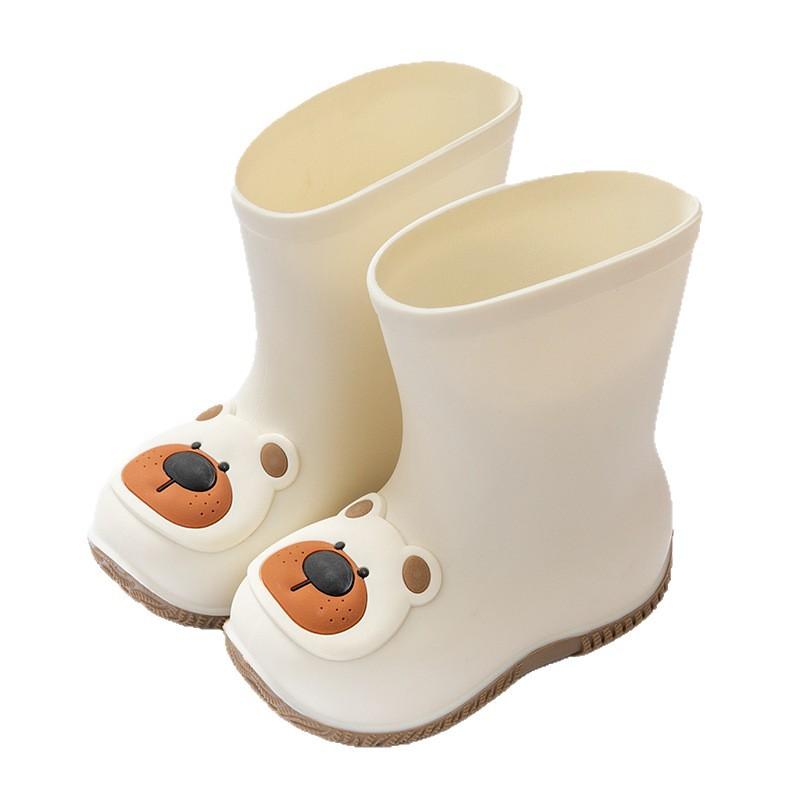Gummistiefel für Jungen mit Cartoon-Motiven, wasserdicht, mittelhoch, Wasserschuhe für Mädchen