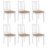 Day and Night - Day and Night Dining Chairs with White Solid Wood Cushions 6 Units