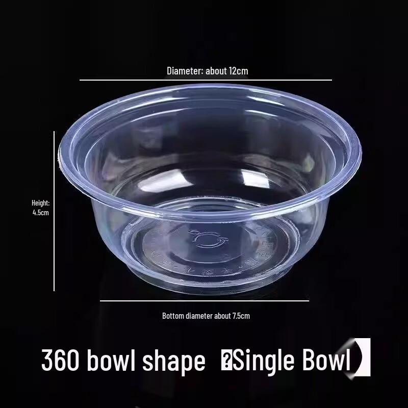 

Miáo Jiā Yí Disposable Transparent Round Plastic Bowls