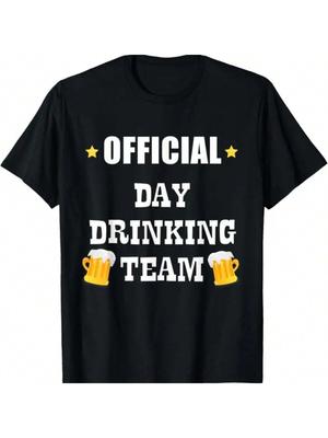 Official Day Drinking Team T Shirt Beer Liquor Alcohol