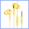 Wired call cell phone headset 3.5mm universal  macaron color in-ear in-line control earbuds