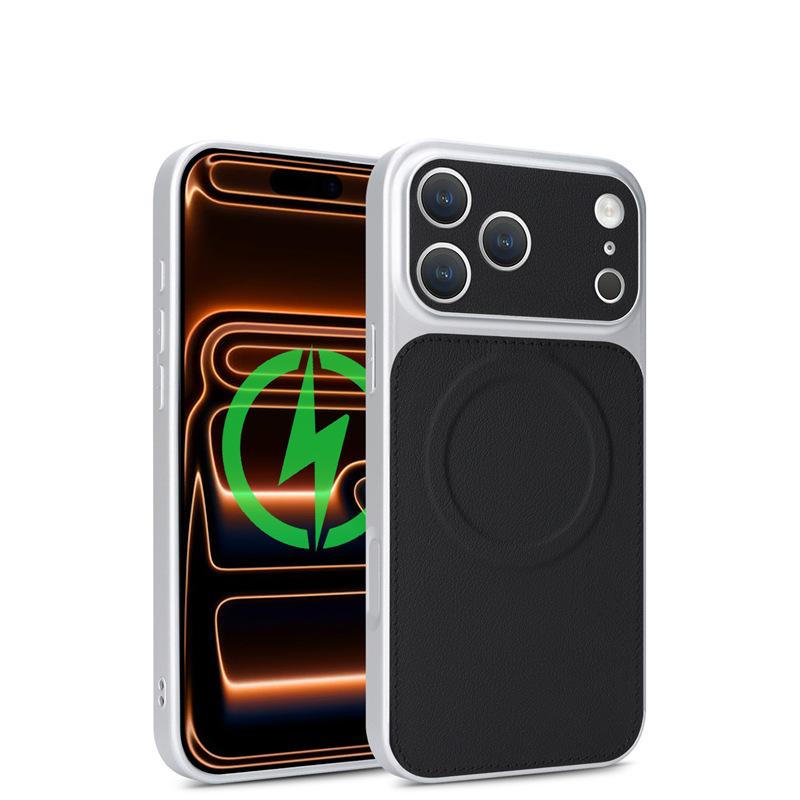 Suitable for iPhone 17 Pro phone case, Apple 16, magnetic wireless charging, anti-fall protective cover, 15