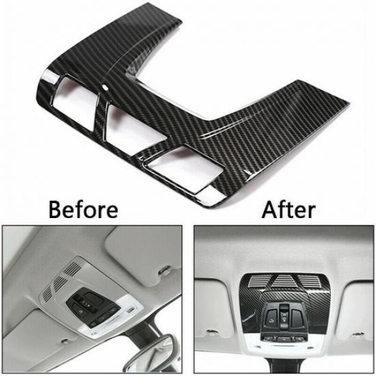 For BMW 1/2/3 Series F15 F30 X1 X5 X6 Carbon Fiber Reading Light Lamp Cover