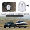 Tow Ball Cap, RV Truck Boat Weatherproof Bumper Universal Hitch Ball Cover Protector (B(Silver CP-0235))