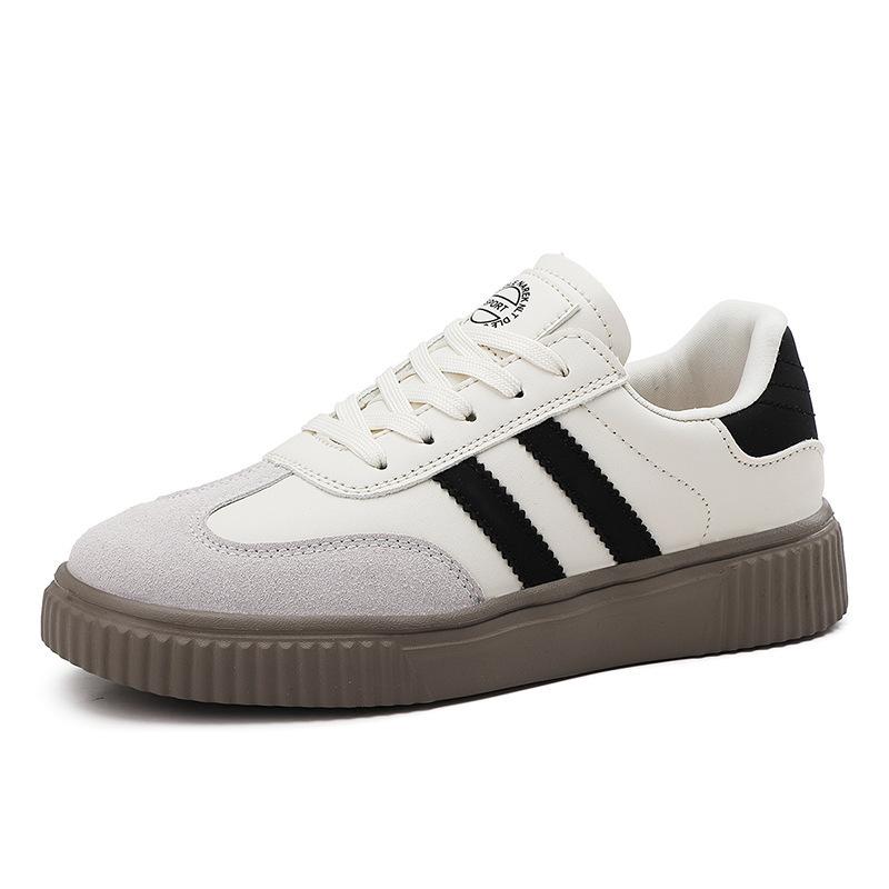 Fashion Comfortable Women's Shoes Korean Style Thick Sole Sports Casual Shoes Retro Versatile Training Shoes Women's Lace Strap New