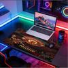 Custom Name Personalized Manchester United Pattern Mousepad, Laptop PC Desk Mat, Decorative Desk Mat for Home Keyboard Pad Gift