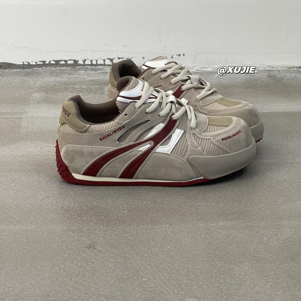 2025 autumn new leather thick-soled heightening dad shoes women's mesh breathable fashion versatile sports shoes women's shoes