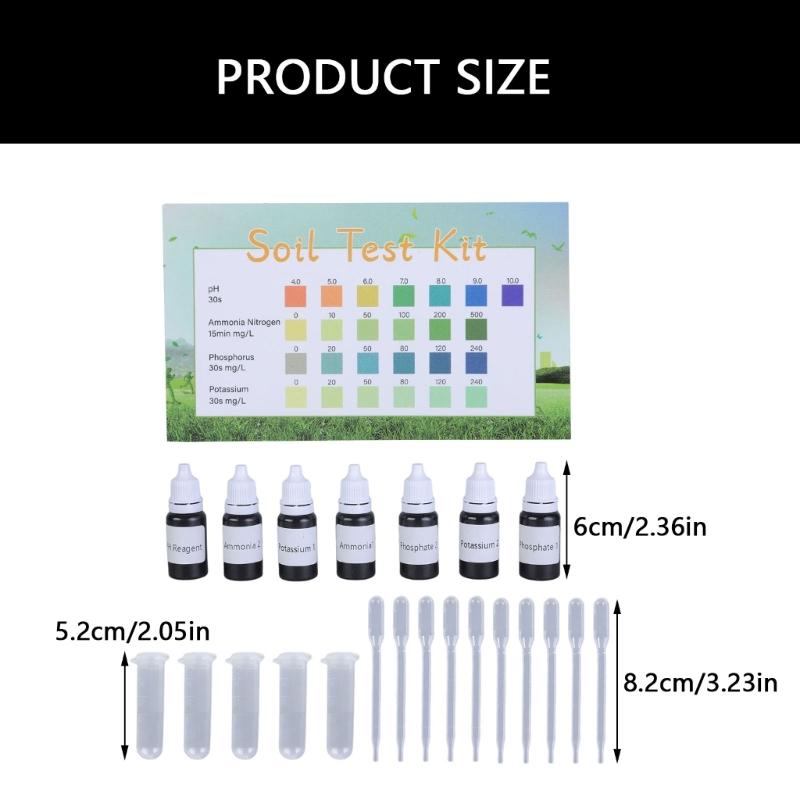 Universal Soil Testing Solution Suitable for Lawn Garden Farm Plant with Easy to Use NPK Analysis Indoor and Outdoor Use