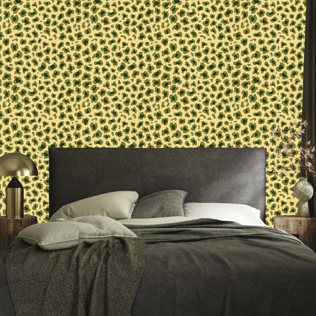 Yellow Leather Wallpaper Yellow and Olive for Living Room and Bedroom 50x1000