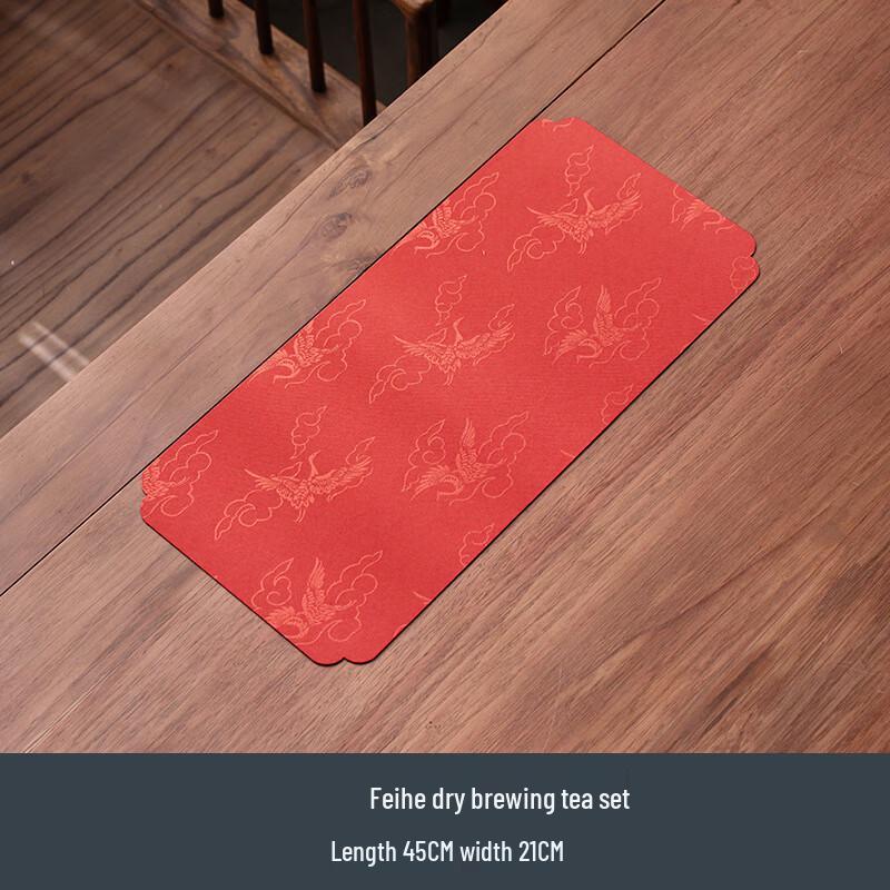 

Flying Crane Waterproof Fabric Tea Mat Set