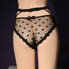 Men Sissy Panties Japanese Embroidery Lace Underpant Hollow Waist Sheer Briefs Open Close Penis Sheath Crossdressing Underwear
