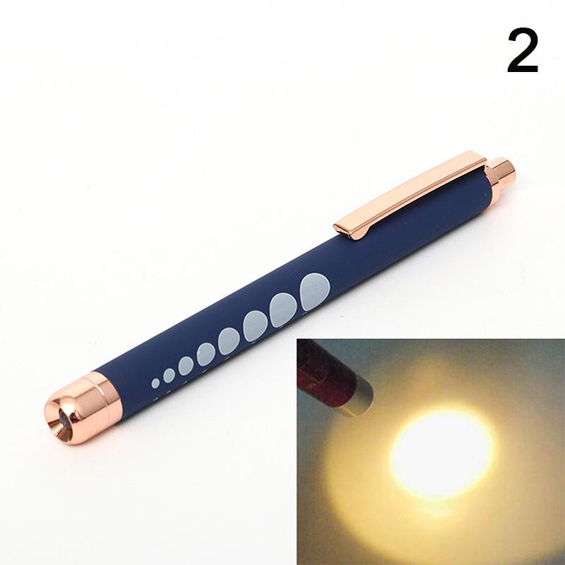 Mini Medical Pen Light Portable LED Flashlight Mini Torch White Yellow Light For Doctor Nurse Diagnosis Measurements Penlight