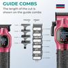 Original VGR V-886 S2 High-end Hair Clipper Set Alloy Blade Hair Trimmer Metal Body Oil Head Carving Push Shear with LED Digital Display Home Razor