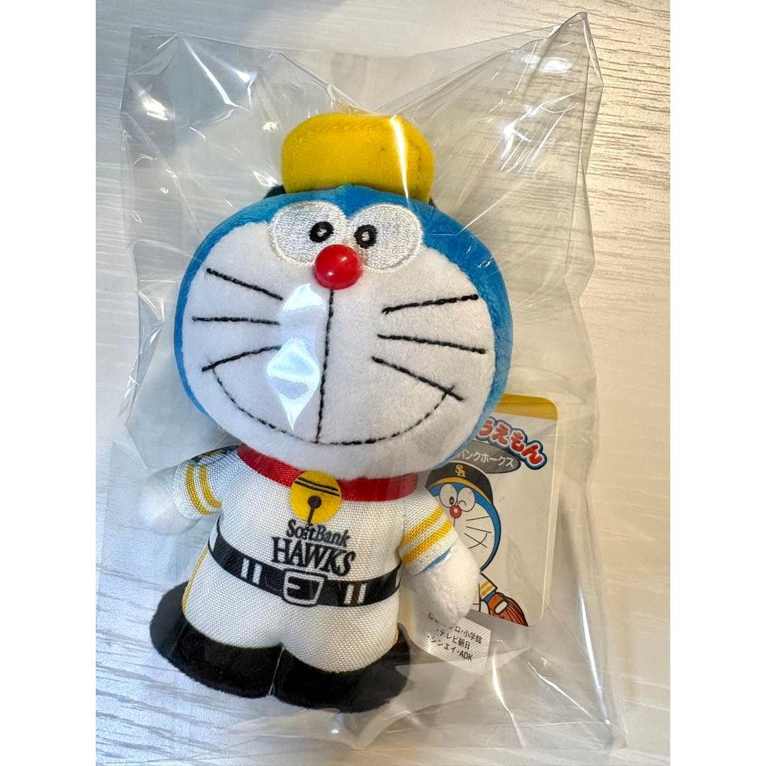 Doraemon Mascot Keychain Anywhere Fukuoka Softbank Hawks Keychain