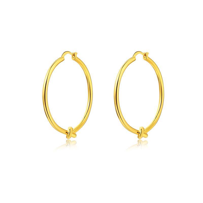 Instagram Golden Knot Women s Special-Interest Design Unique Circle Gold