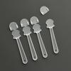 10Pcs Fan Accessories Transparent Hand Fan Handle Mini Plastic Graffiti Fan Handle Practical DIY Kindergarten Fan Handle Fan