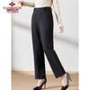 YUZHAOLIN Women's Plus Velvet Warm Straight Leg Pants