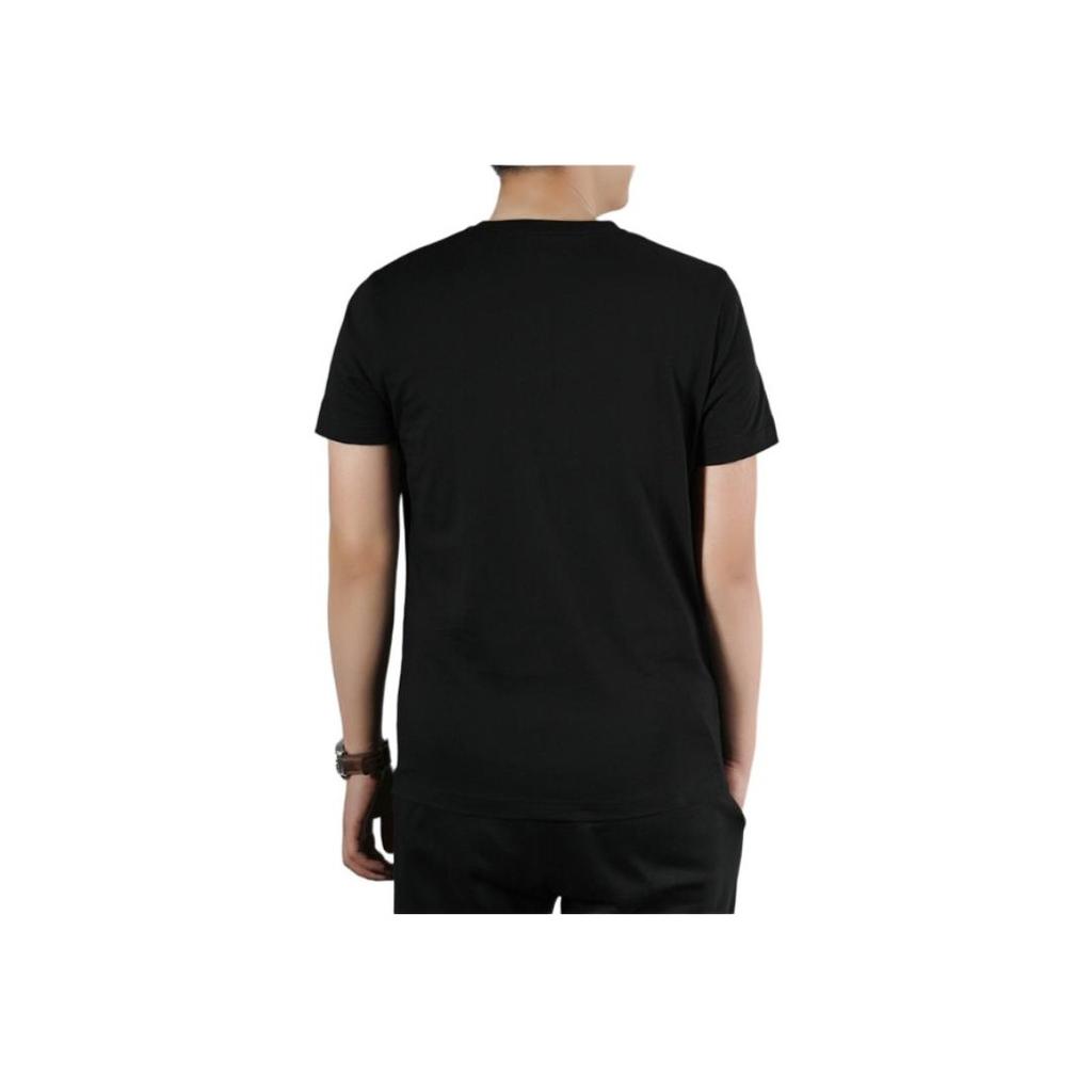 Adidas Retro American Logo Print Moisture-Wicking T-Shirt Men Tops Black EI4713