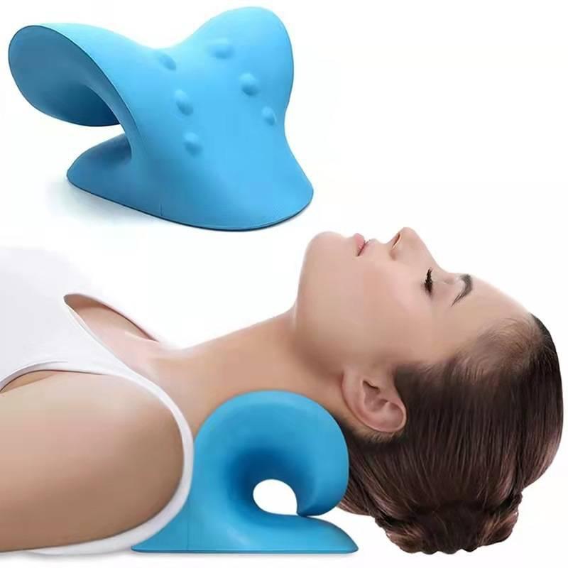 Pescoço Ombro Alongador Relaxante Cervical Quiropraxia Tração Dispositivo Travesseiro Para Alívio Da Dor Na Coluna Cervical