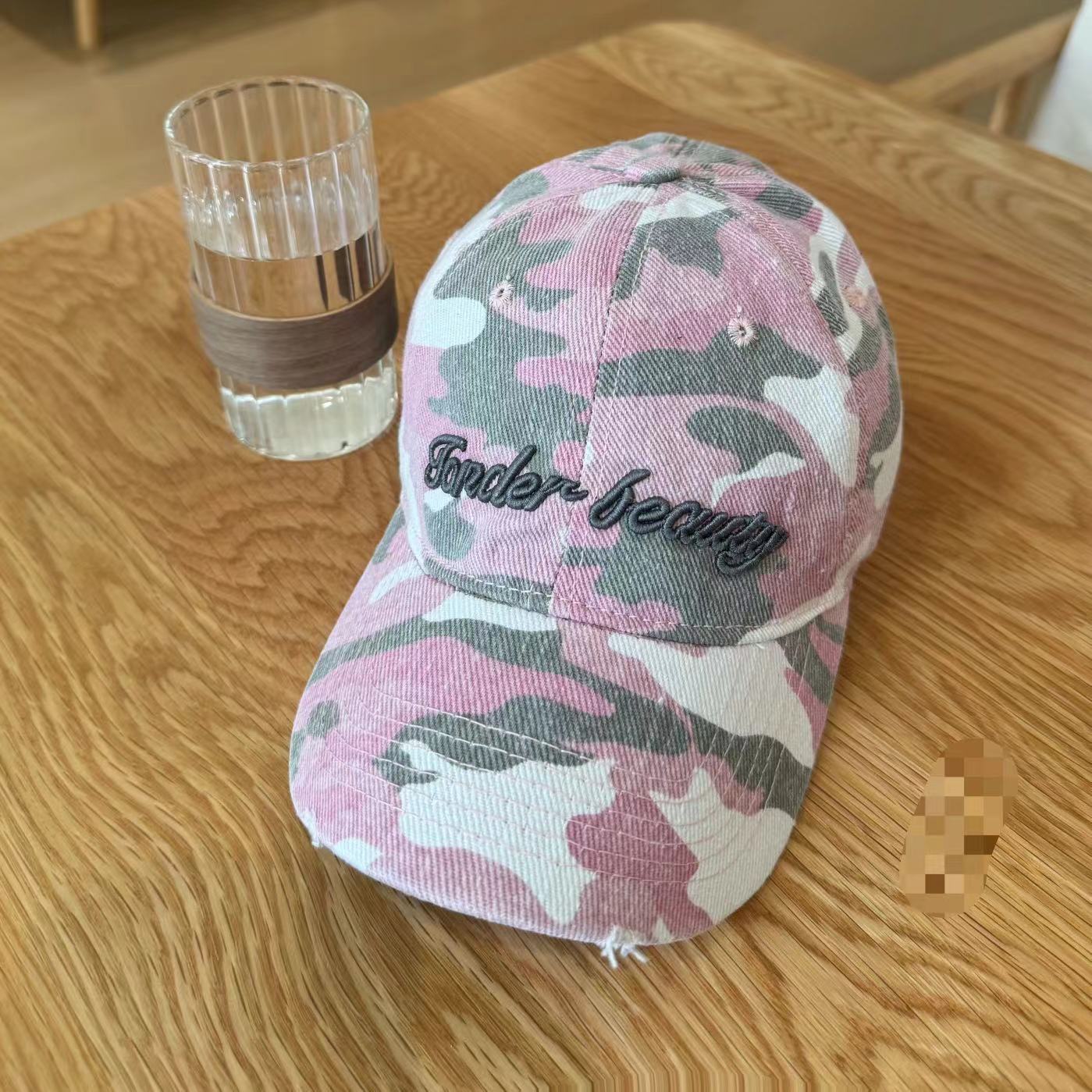 

Пара новых букв камуфляжная кепка детская уличная солнцезащитная козырек бейсболка мужская уличная спортивная модная кепка 54-59CM Adjustable