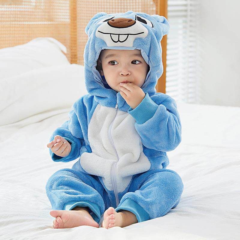 Newborn Baby Child Animal Jumpsuit Performance Wear Baby Cute Crawling Suit Baby Flannel Pajamas Costumes