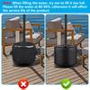 Parasol Base Stand 40L PVC Water-Filled Type Umbrella Base Weight Bag with Handle Tent Fixing Weight Bag Garden Parasol Stand Windproof Foldable Banne