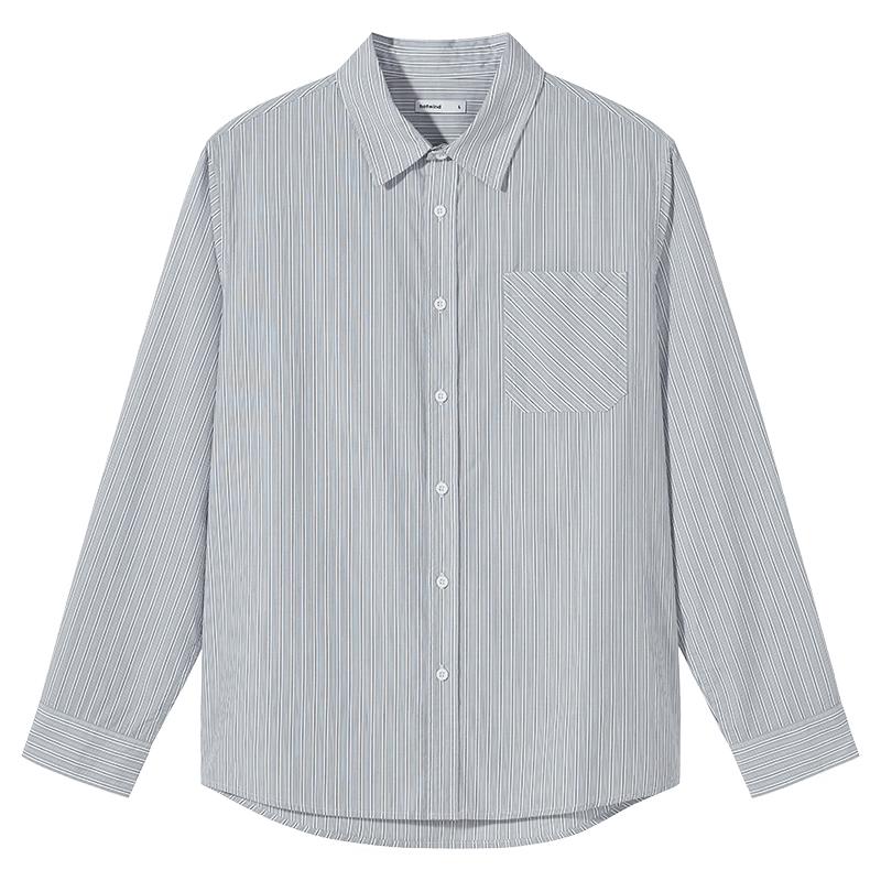 Hotwind Men's Striped Long Sleeve Shirt