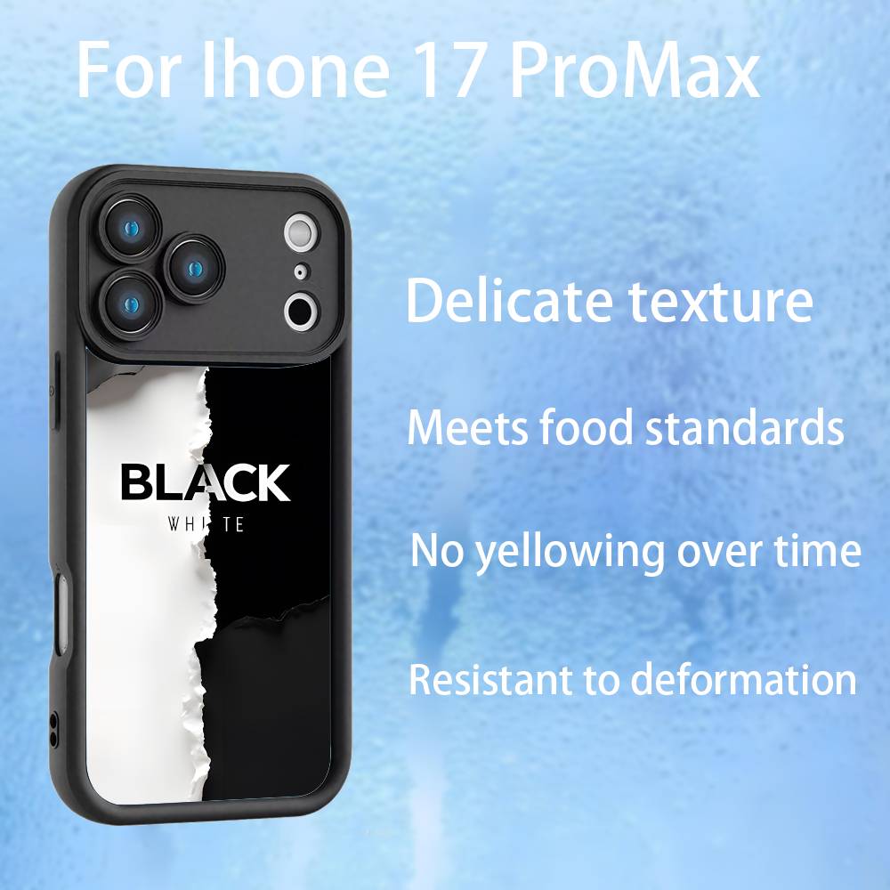 3D Skin Wrap pattern Phone Case For iPhone 17,16,15,14,13,12,Pro,Max,Plus,E,SE4,Air, emery Black Full Coverage TPU