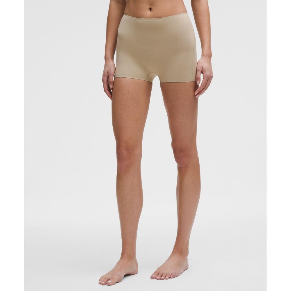 

Lululemon Wundermost Ultra Soft Nulu Super High Rise Shortie Underwear 2 Sheer Oak XS