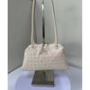 Woven PU Pillow Bag Women Small Structured Shoulder With Zip Crossbody Or Underarm Style