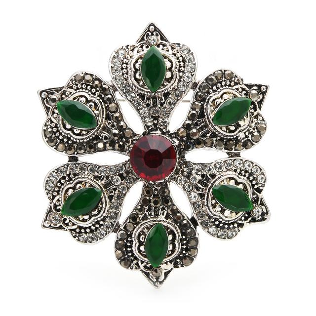 

Большие акриловые броши-цветы женские винтажные красные зеленые цветы свадебные вечерние броши-булавки подарки зелёный