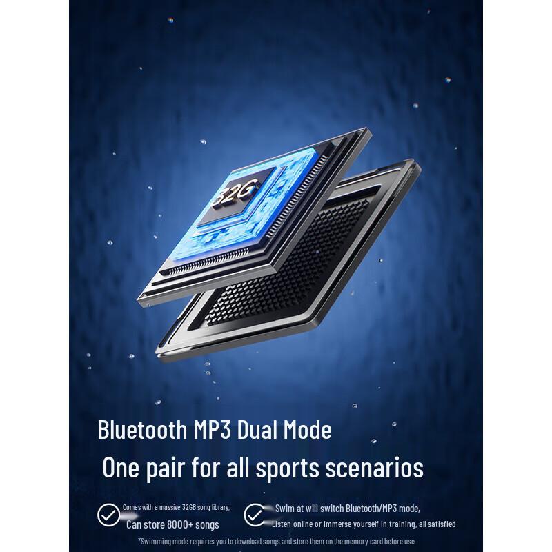 Saina B33S Bone Conduction Swimming Headphones