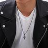 Small Cross Hip-Hop Necklaces For Women Men Retro Personality Pendant Accessories Religion Faith Jewelry Gift