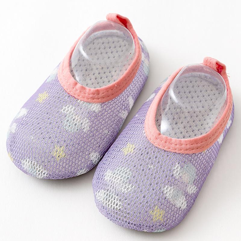 Non-slip thin floor shoes summer baby baby floor socks children year old breathable class a girls soft bottom indoor