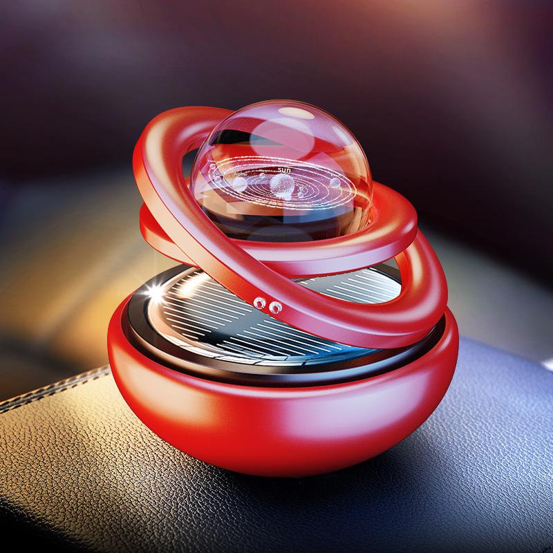 Interstellar Suspension Solar Car Air Freshener - Aluminum Alloy Perfume Ornament