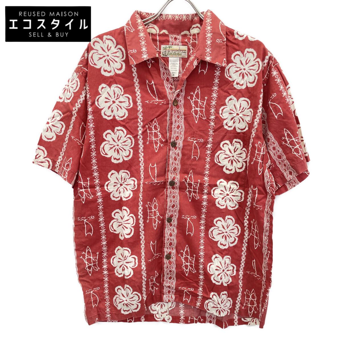 

patagonia pataloha 52540 Red Floral Cotton Aloha Shirt tops M RedUsed